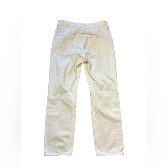Agolde 90s Jean White Denim Distressed Size 30 - Picture 2 of 8